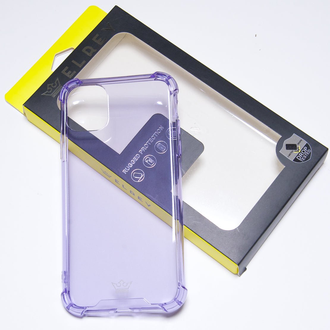 Estuche Protección El Rey Hard Case Flexible Reforzado Apple iPhone 11 Pro Color Morado