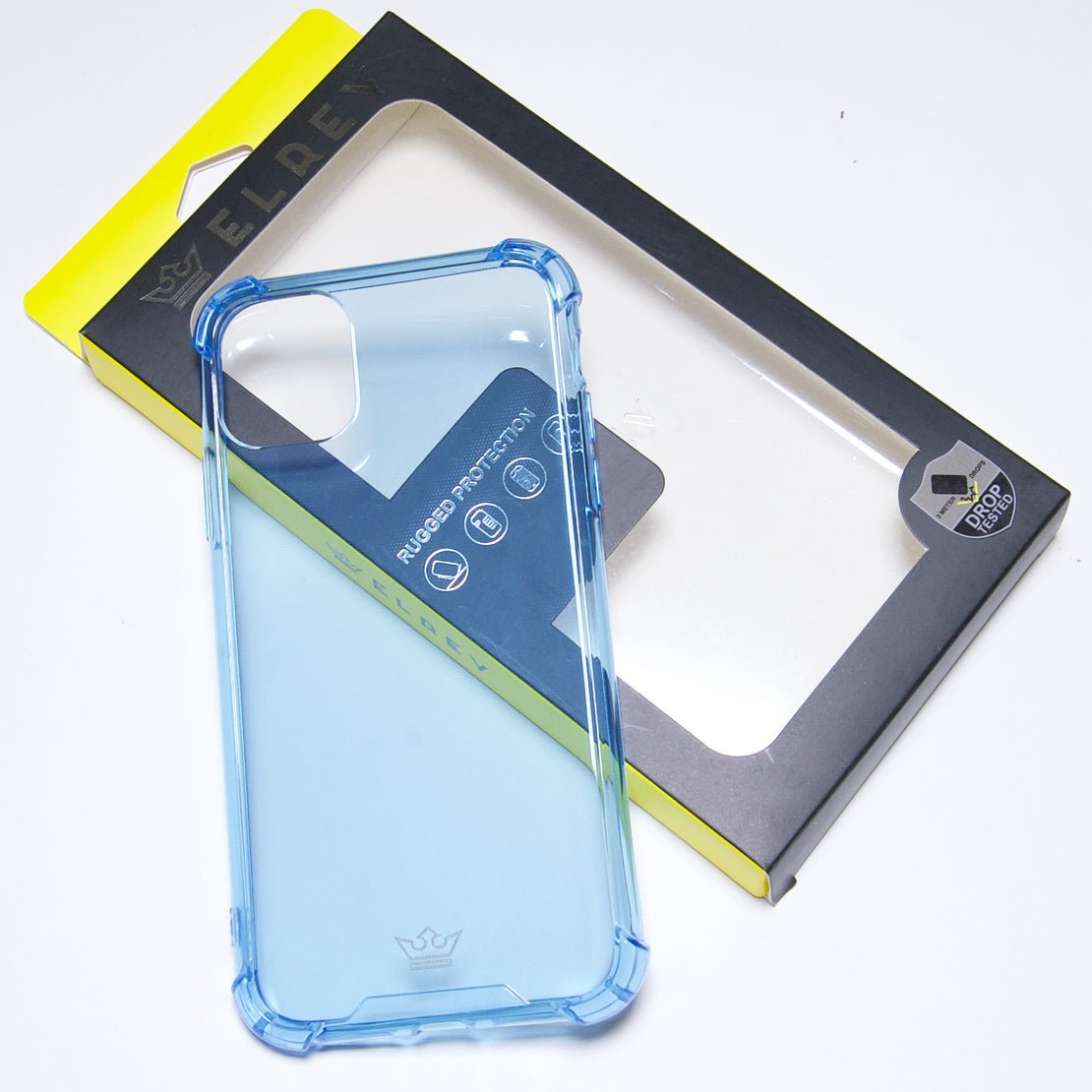 Estuche Protección El Rey Hard Case Flexible Reforzado Apple iPhone 11 Pro Max Color Celeste