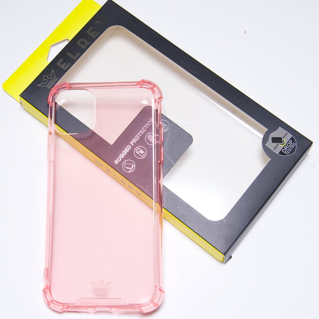 Estuche Protección El Rey Hard Case Flexible Reforzado Apple iPhone 11 Pro Max Color Rosado