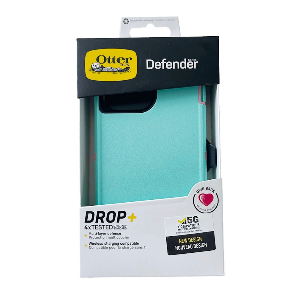 Case OtterBox Defender | iPhone 13 Pro | Turquesa / Rosado