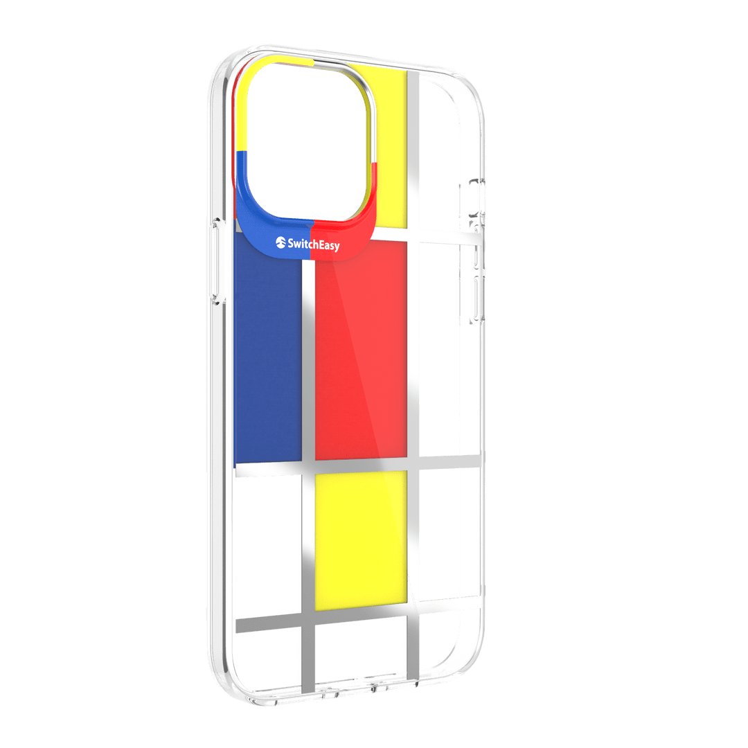 Estuche Clásico SwitchEasy Artist Double In Mold Decoration Case Apple iPhone 13 Color Mondrian Color Madarina — foto 2
