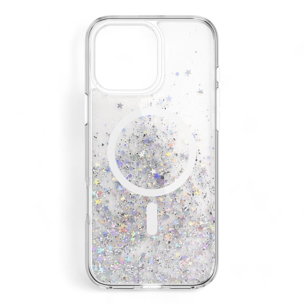Estuche SwitchEasy Starfield iPhone 16 Pro Starfield M 3d Glitter Shockproof Case Color Transparente — foto 3