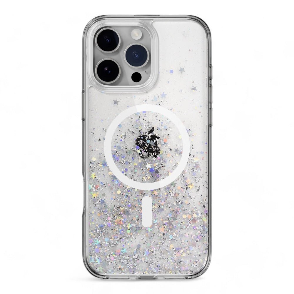 Estuche SwitchEasy Starfield iPhone 16 Pro Starfield M 3d Glitter Shockproof Case Color Transparente