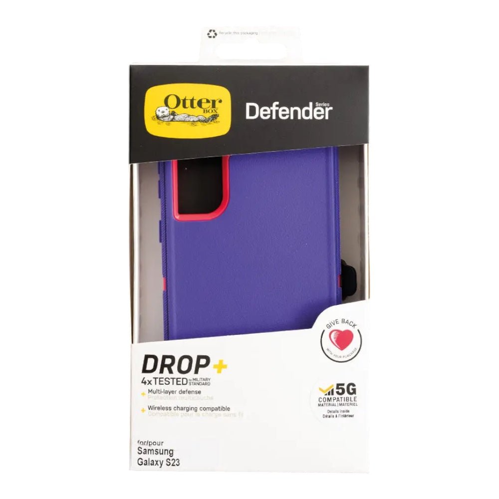 Estuche OtterBox Defender Morado/Rosado para Galaxy S23