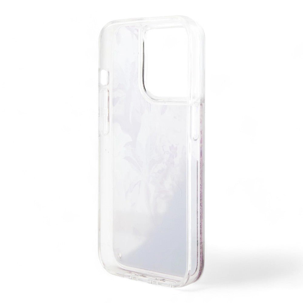 Estuche GUESS Hard Case iPhone 15 Pro - Glitter Flower — foto 3