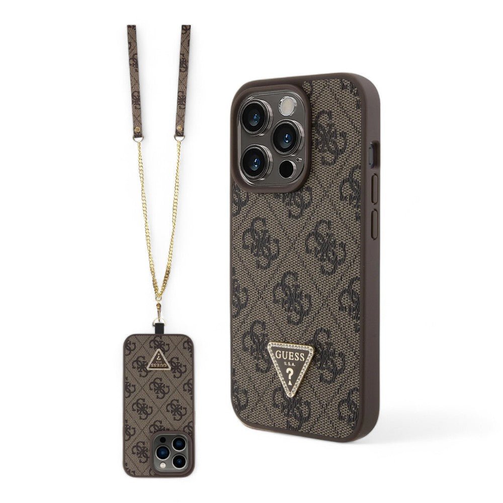 Estuche GUESS Hard Case iPhone 15 Pro - Café