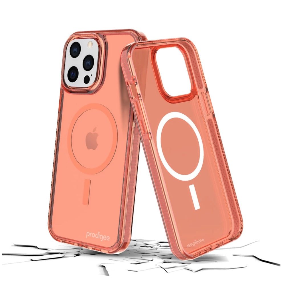 Estuche Clásico Prodigee Safetee Neo Peach con MagSafe Apple iPhone 13 Pro Color Rosado