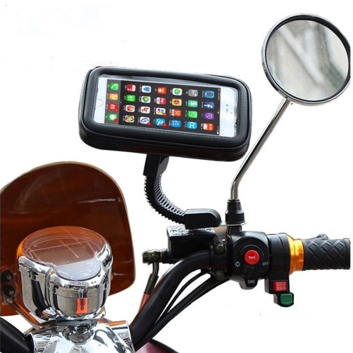 Estuche El Rey Holder para Moto en Retrovisor Tamano Grande — foto 3