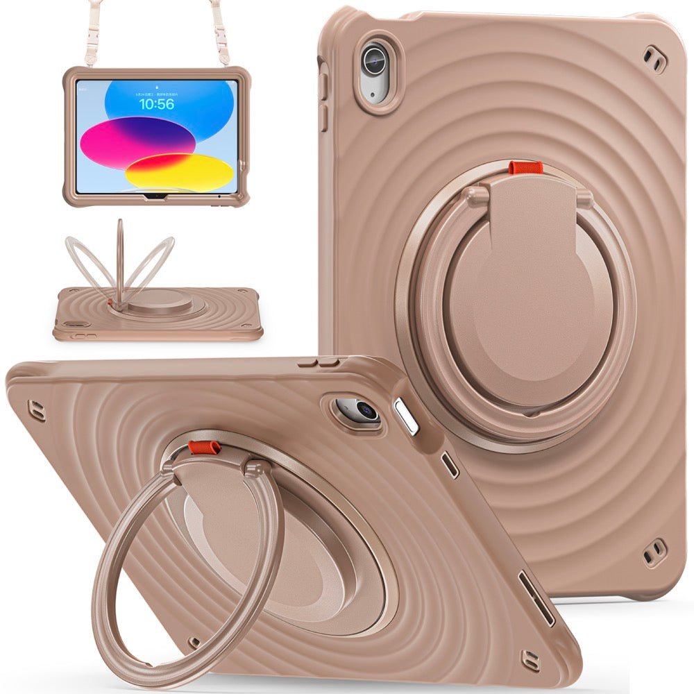 Estuche Chief Engineer B Series Modelo iPad 10 Th Color Cafe con Strap — foto 2