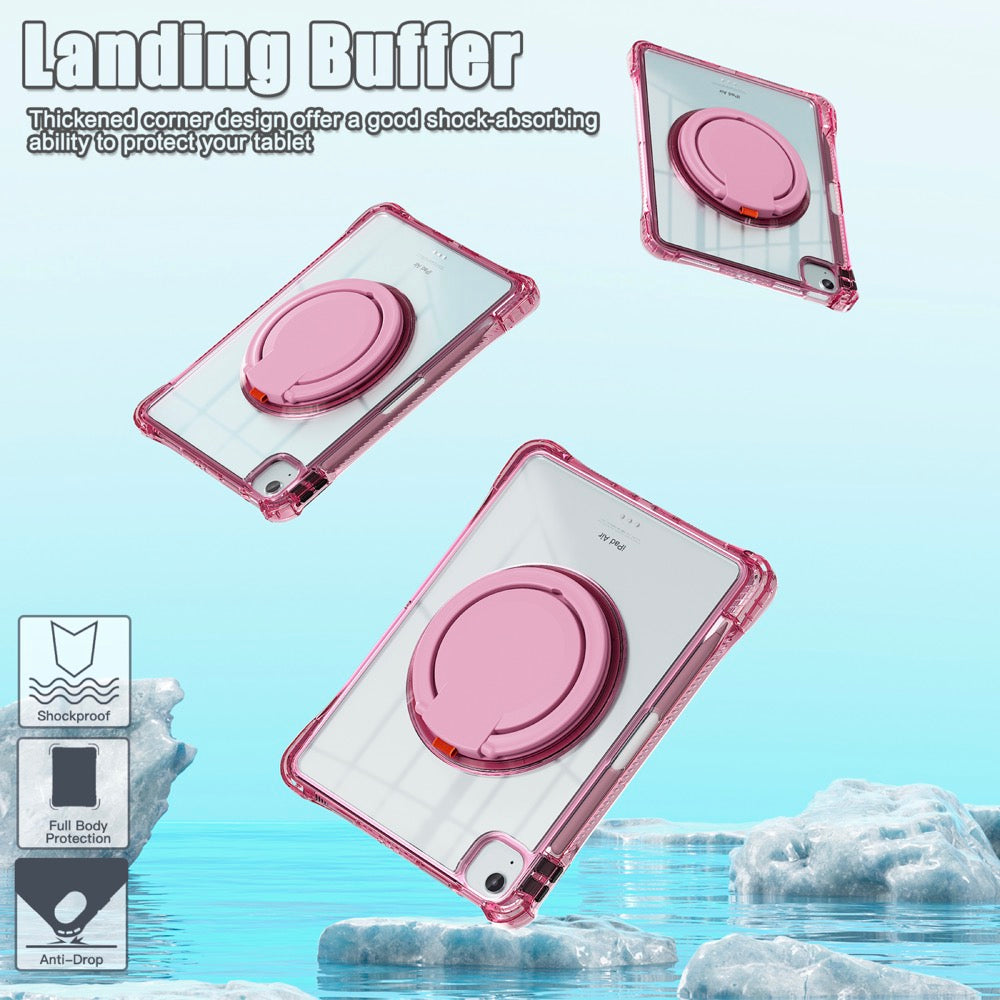 Estuche Transparent B Series Modelo iPad Air 11 2024 Color Fucsia con Strap — foto 8
