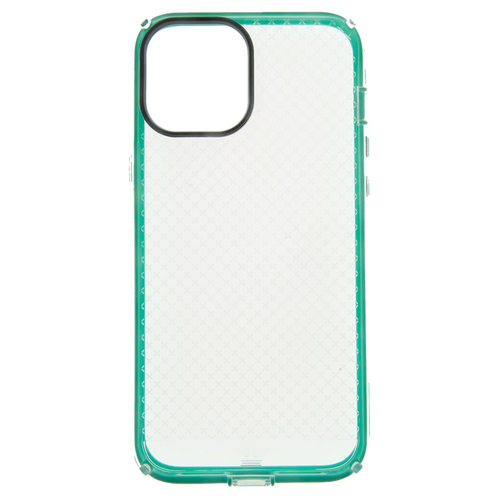 Estuche Protección El Rey Anigma Caidas de 2 10 Mts Apple iPhone 12 Mini Color Turquesa / Transparente