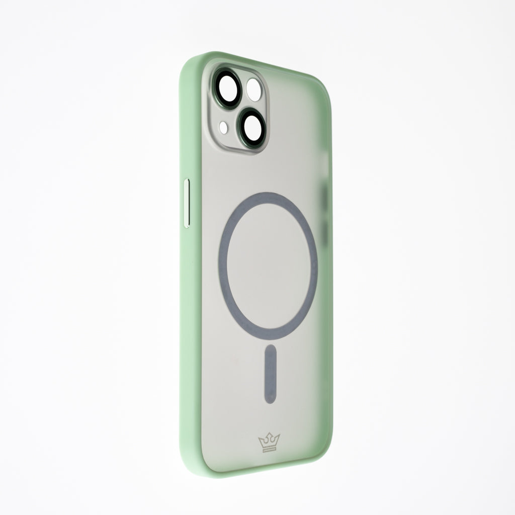 Estuche Vidrio Templado El Rey MagSafe con Marco de Vidrio Templado de Cámara Trasera Apple iPhone 13 Color Verde — foto 4