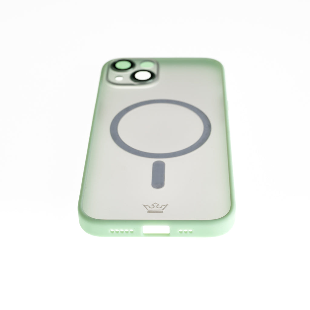 Estuche Vidrio Templado El Rey MagSafe con Marco de Vidrio Templado de Cámara Trasera Apple iPhone 13 Color Verde — foto 5