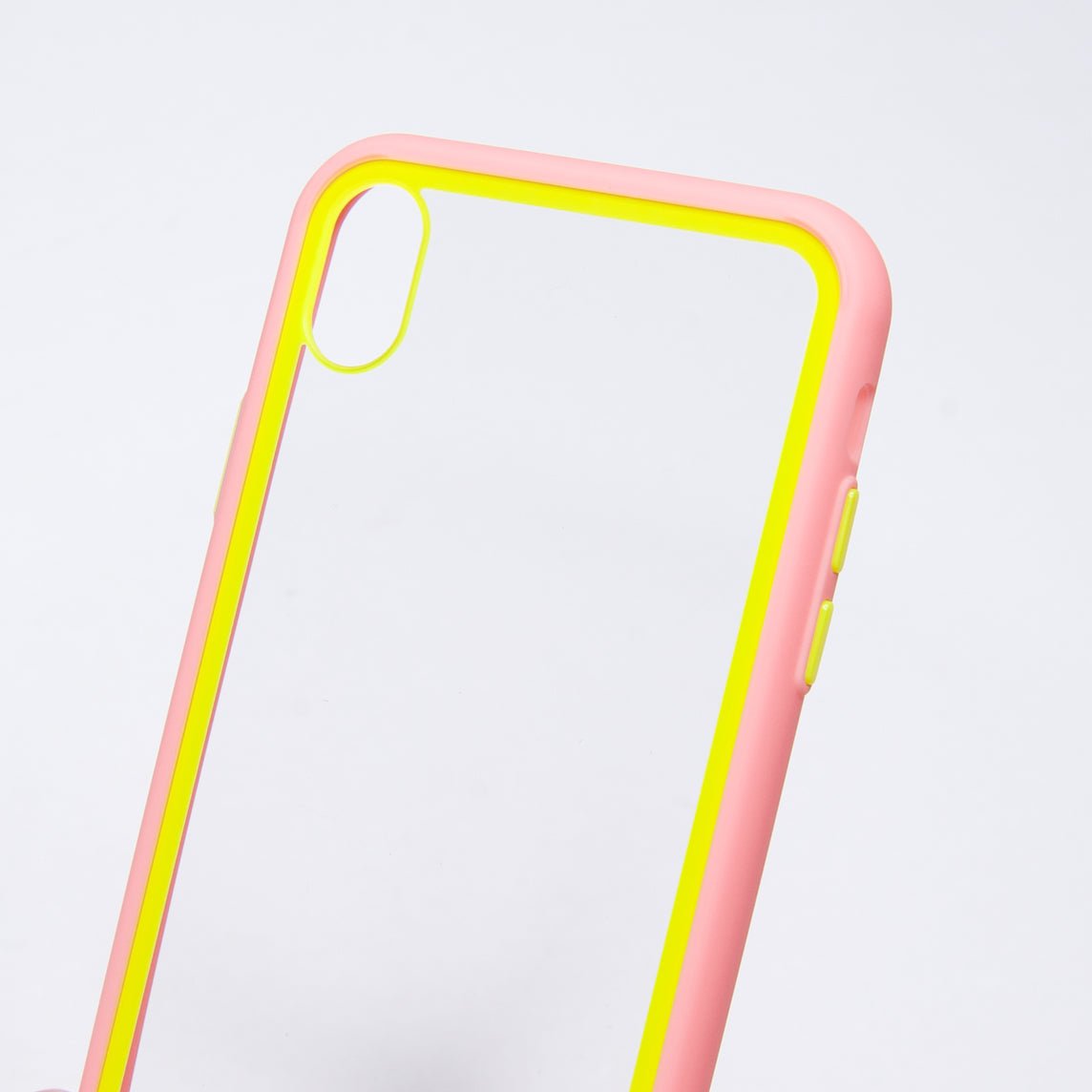 Estuche Transparente El Rey Apple iPhone Xs Max Color Rosado / Transparente — foto 2