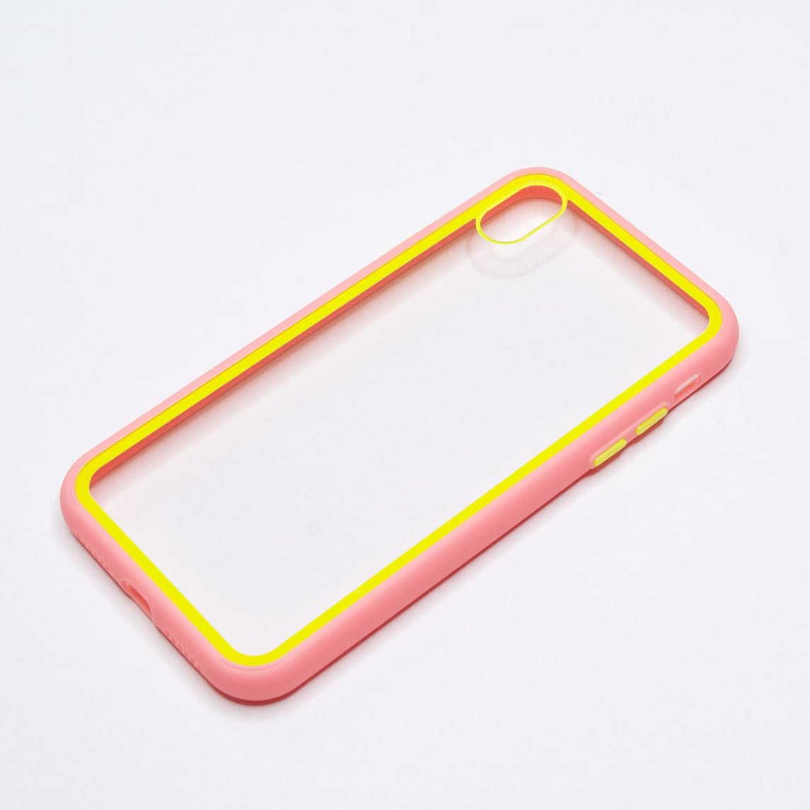 Estuche Transparente El Rey Apple iPhone Xs Max Color Rosado / Transparente — foto 3