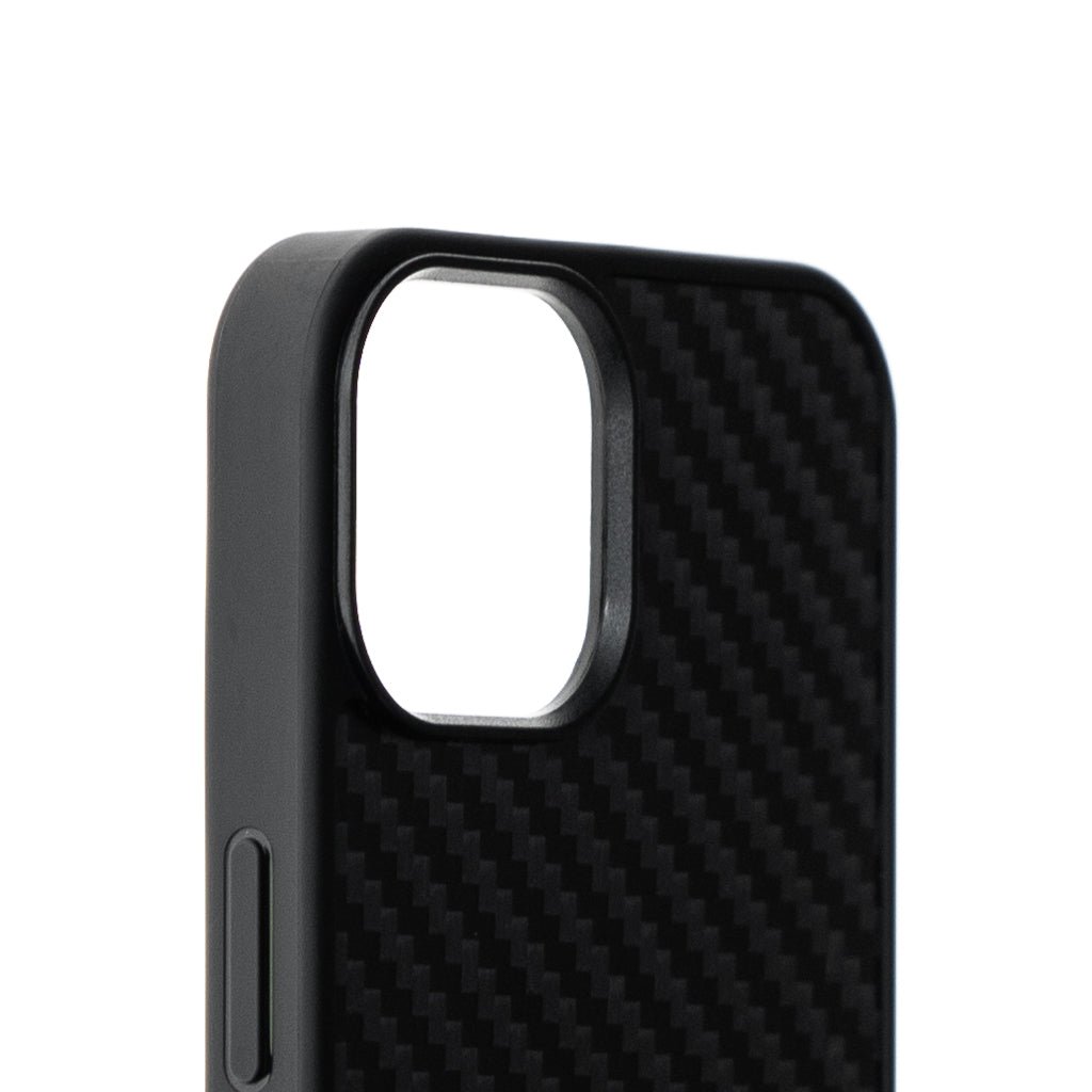 Estuche MagSafe El Rey MagSafe con TPU Apple iPhone 13 Color Fibra Carbon Negro — foto 4