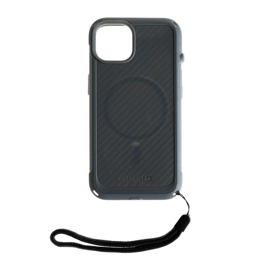 Estuche Clásico Catalyst Vibe Case Fibra de Carbon con MagSafe Apple iPhone 13 Color Gris — foto 5