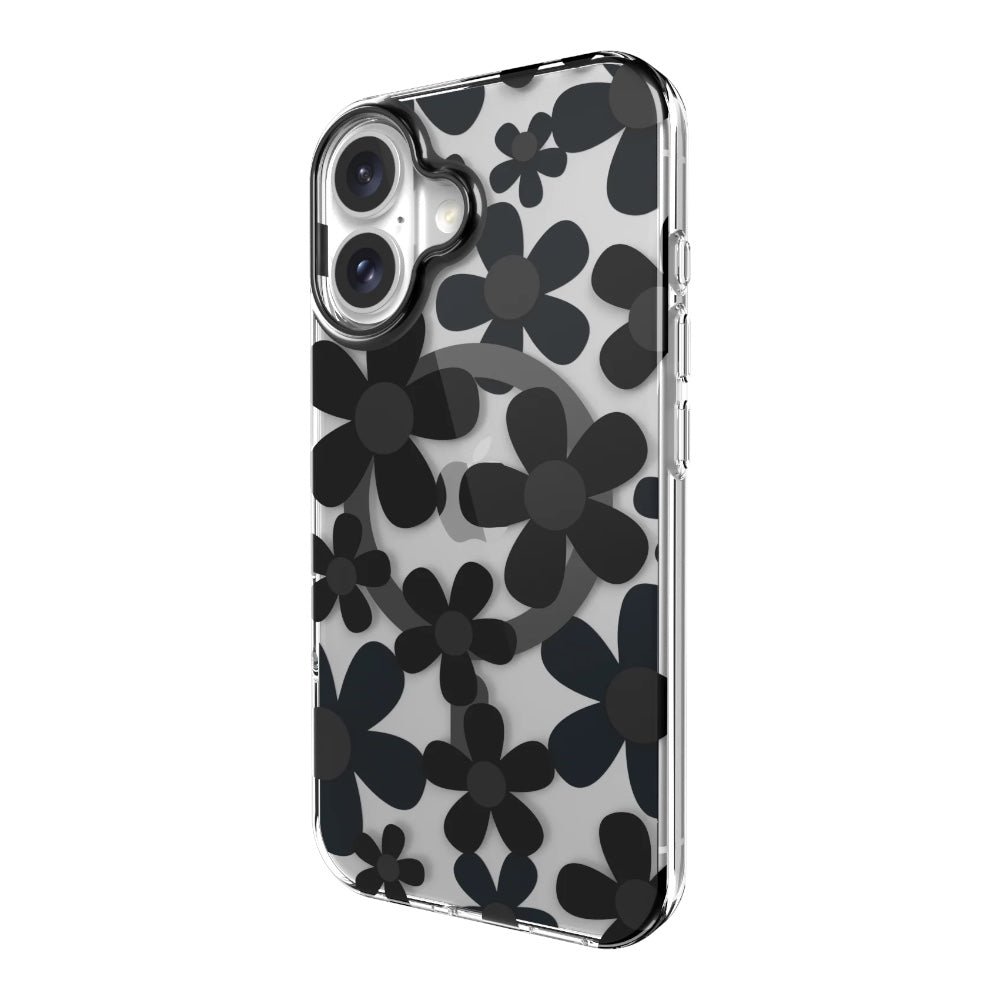 Estuche SwitchEasy Skin iPhone 16 Plus Fleur M 3d Patterned Shockproof Case For 2024 iPhone 2 Lenses Large Color Negro — foto 2