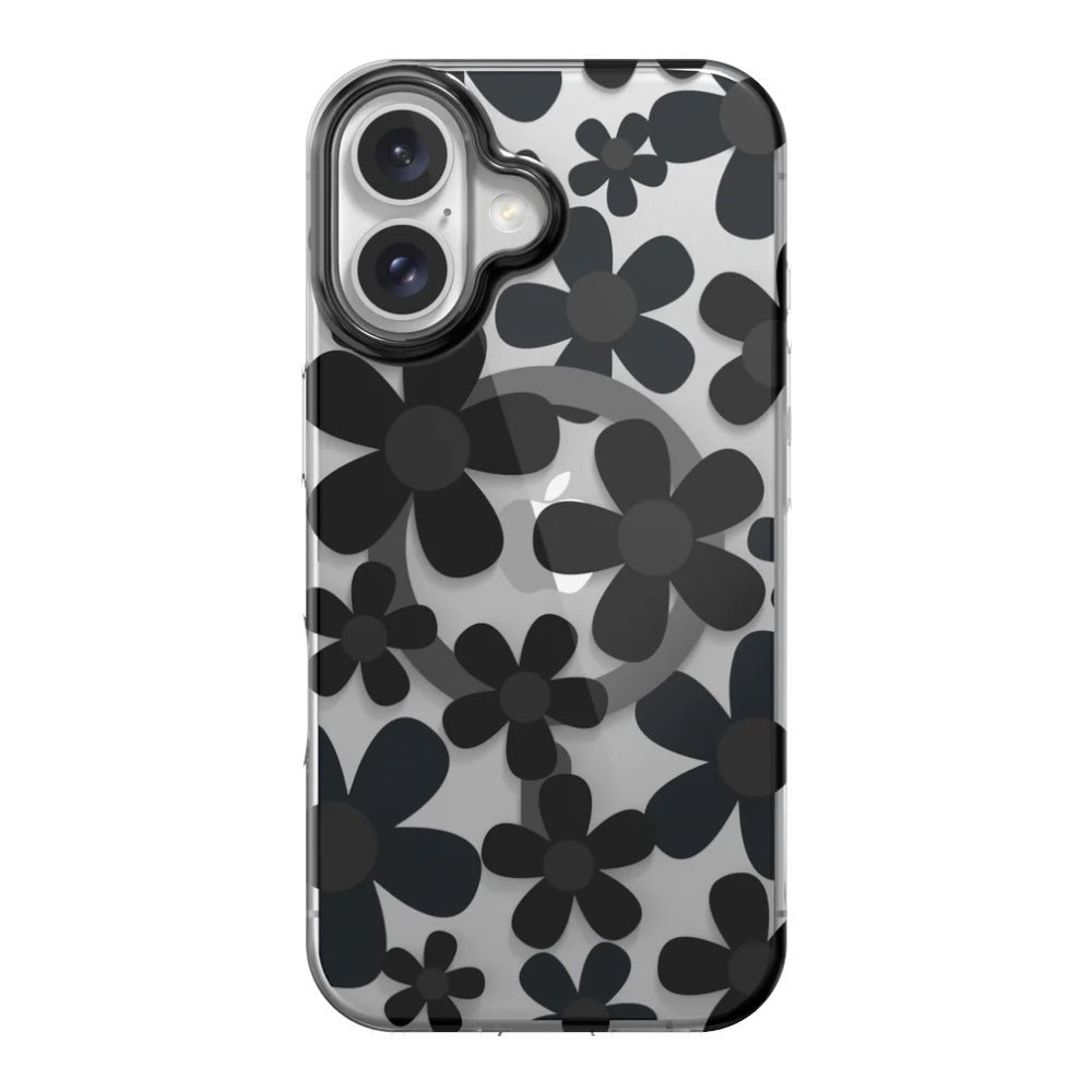 Estuche SwitchEasy Skin iPhone 16 Plus Fleur M 3d Patterned Shockproof Case For 2024 iPhone 2 Lenses Large Color Negro