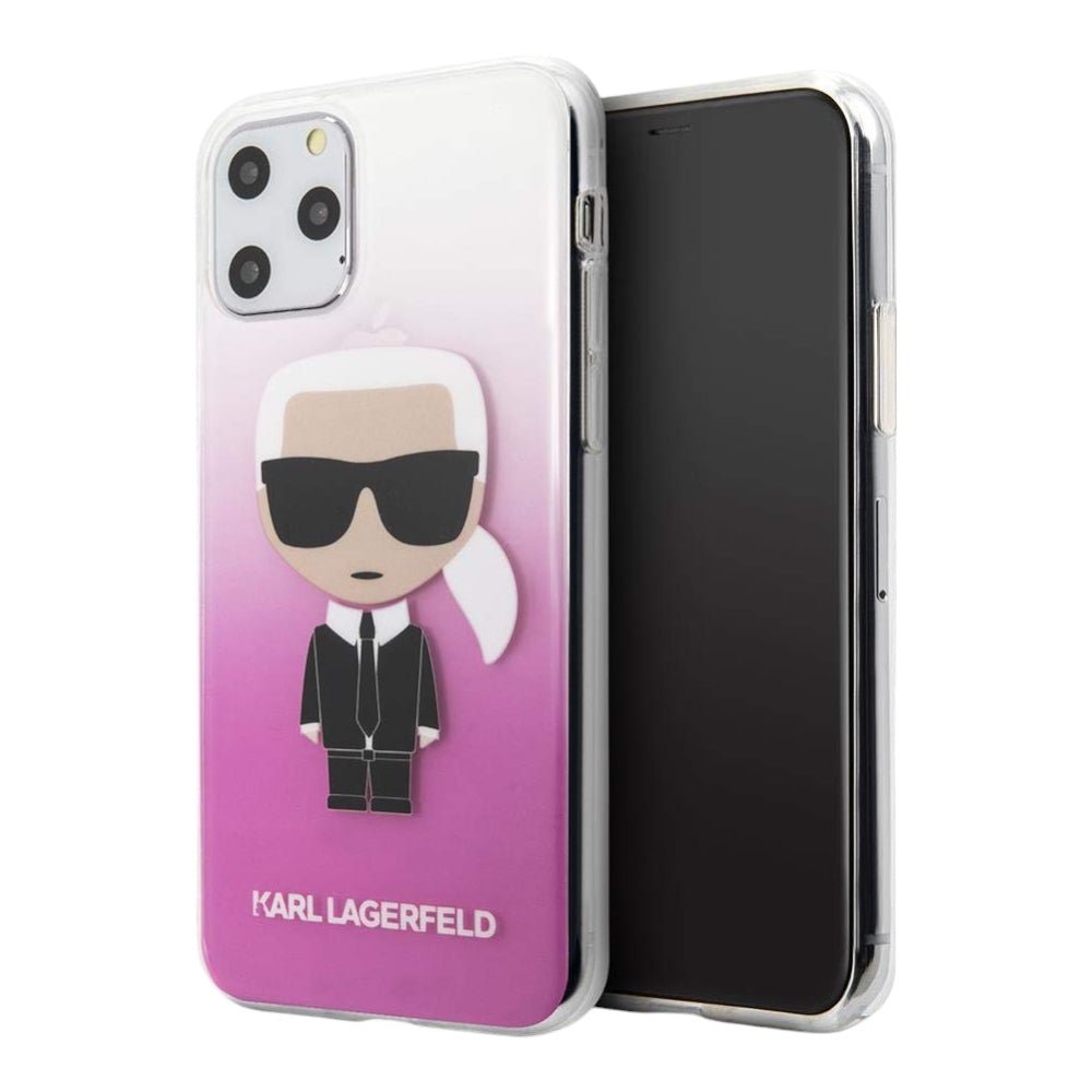 Estuche Karl Lagerfeld Transp Case Ikonik Gradient Pink iPhone 11 Color Rosado