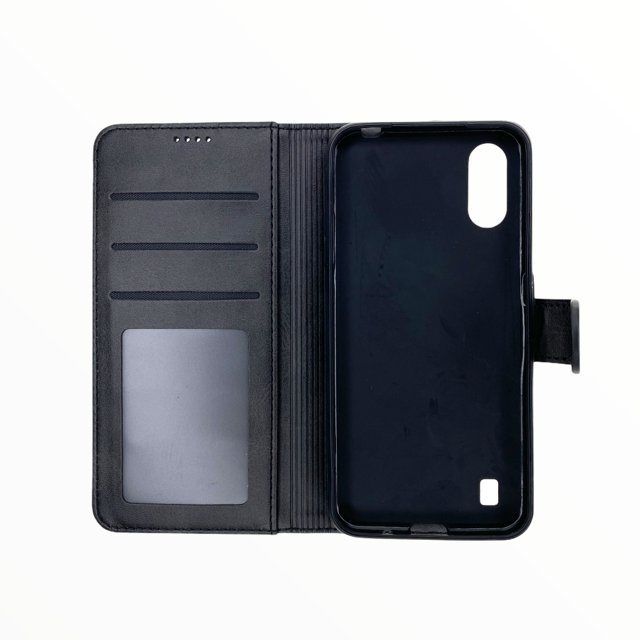 Estuche Carteras LC Imeeke Folio Libreta con Porta Tarjeta Samsung A01 Color Negro — foto 3