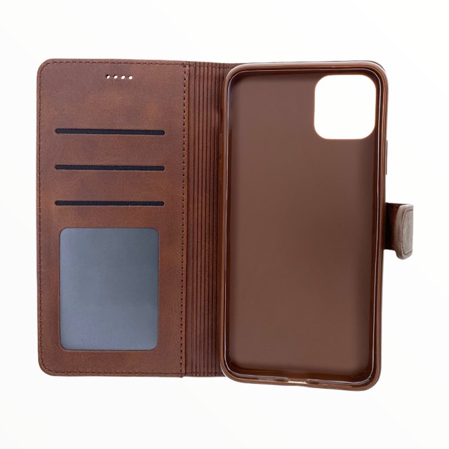 Estuche Carteras LC Imeeke Folio Libreta con Porta Tarjeta Apple iPhone 11 Pro Max Color Cafe — foto 3