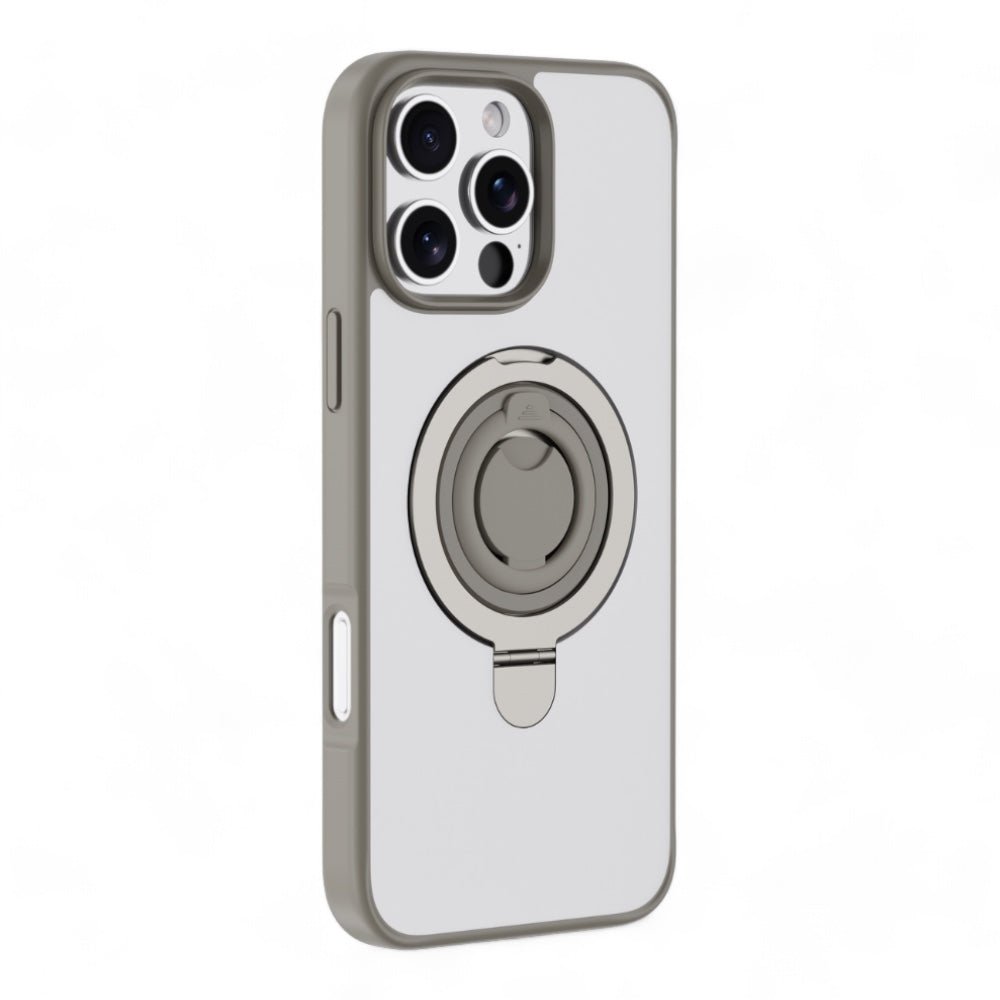 Estuche Devia MagSafe iPhone 16 Pro Max Delight Series Magnetic Case With Bracket Color Gris Oscuro — foto 3