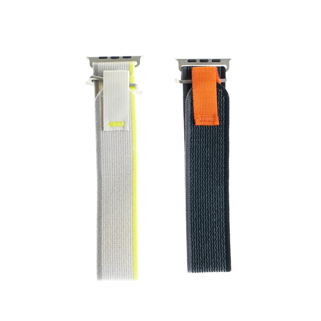 Accesorio El Rey Pulsera Trail Loop Pack 2 Unidades 38 / 40 / 41 Mm Negro / Naranja y Gris / Verde — foto 3
