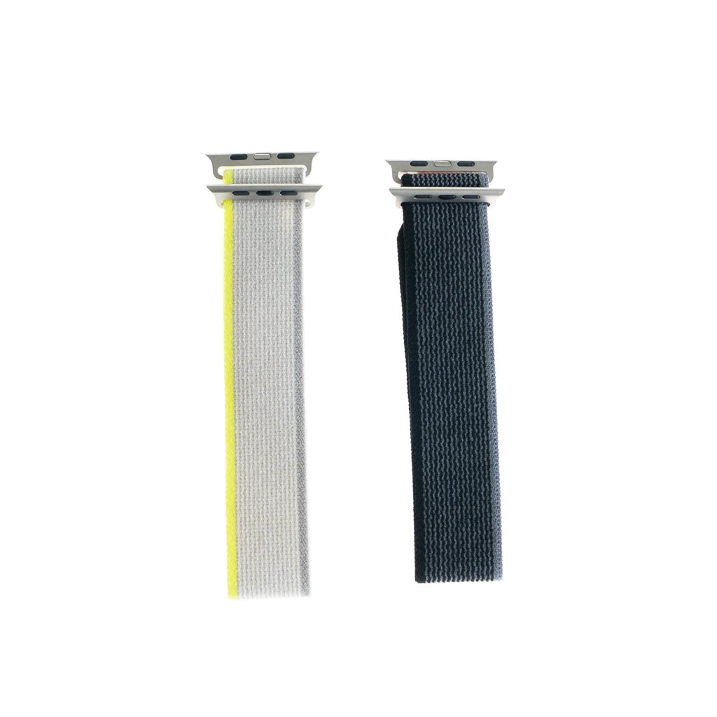 Accesorio El Rey Pulsera Trail Loop Pack 2 Unidades 38 / 40 / 41 Mm Negro / Naranja y Gris / Verde