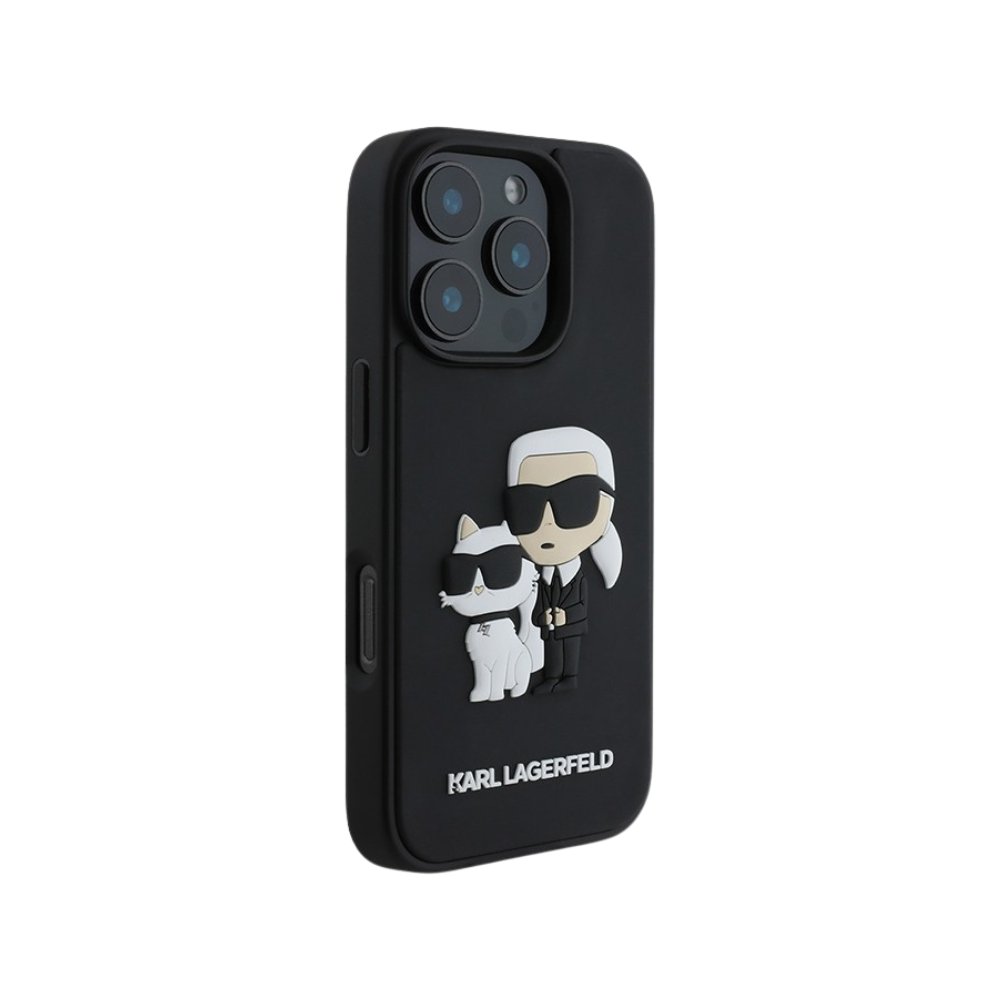 Estuche Karl Lagerfeld Hc 3d Rubber Kc Nft Black iPhone 16 Pro — foto 2