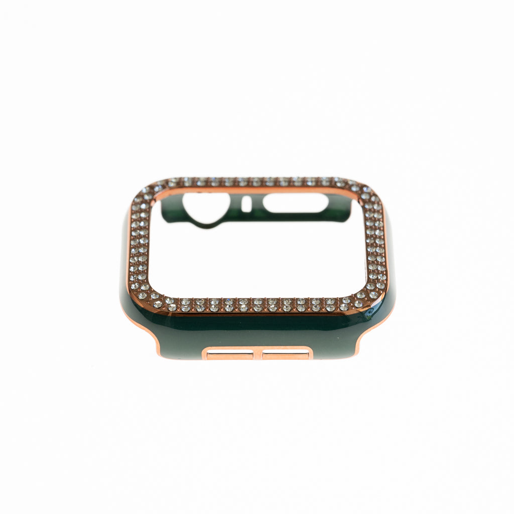 Accesorio Generico Pulsera con Bumper de Diamantes Apple Watch 41 Mm Color Verde Marfil — foto 5