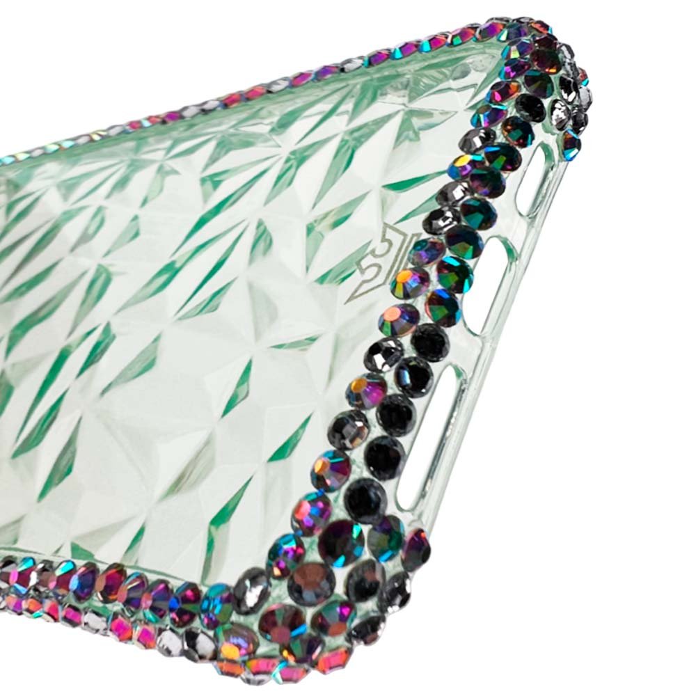 Estuche El Rey Marco iPhone 12 Pro Max Diamantes Transparente Color Verde — foto 4