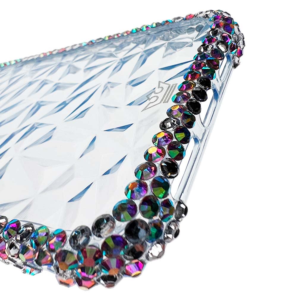 Estuche El Rey Marco iPhone 13 Pro Max Diamante Transparente Color Celeste — foto 4