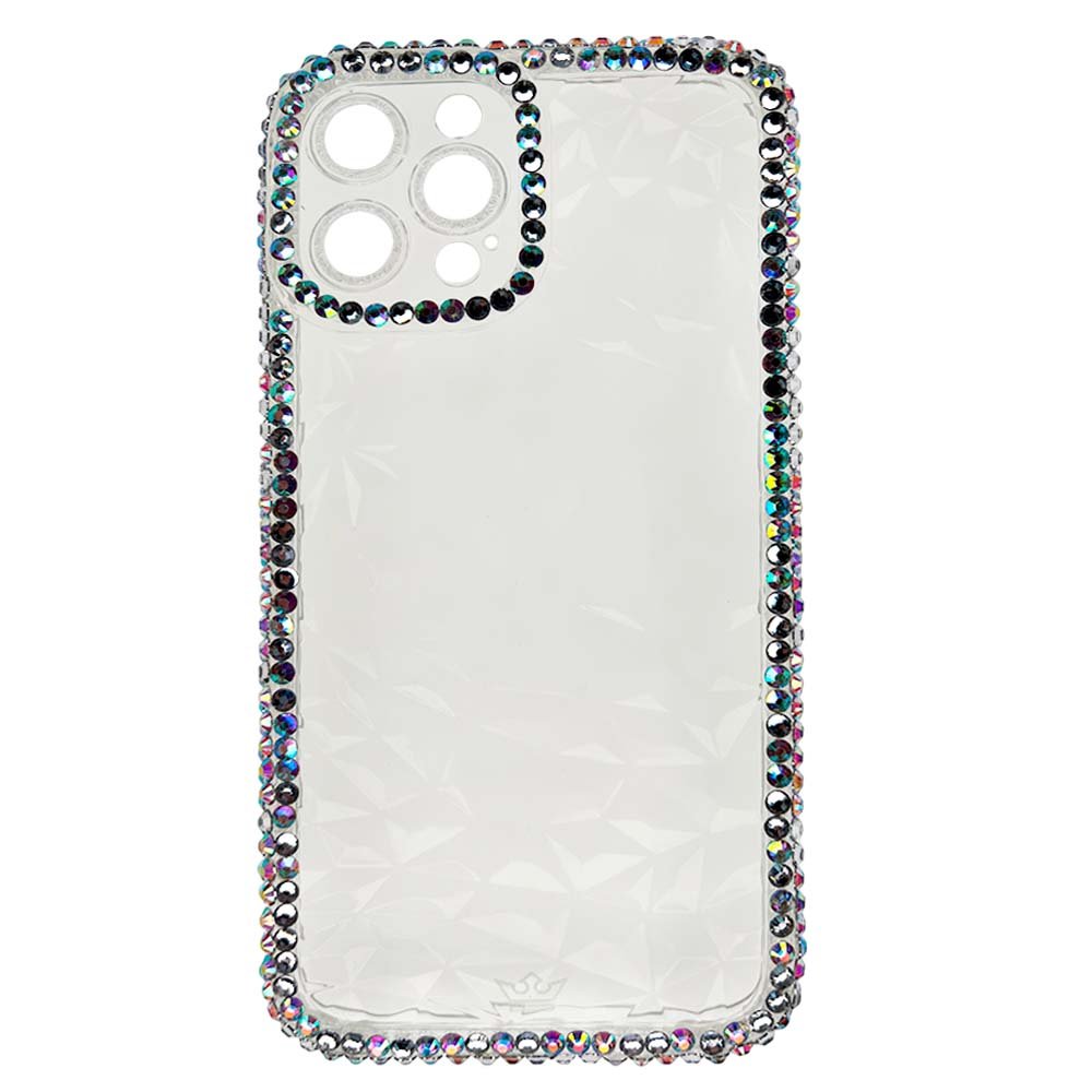 Estuche El Rey Marco iPhone 14 Pro Max - Transparente con Diamantes