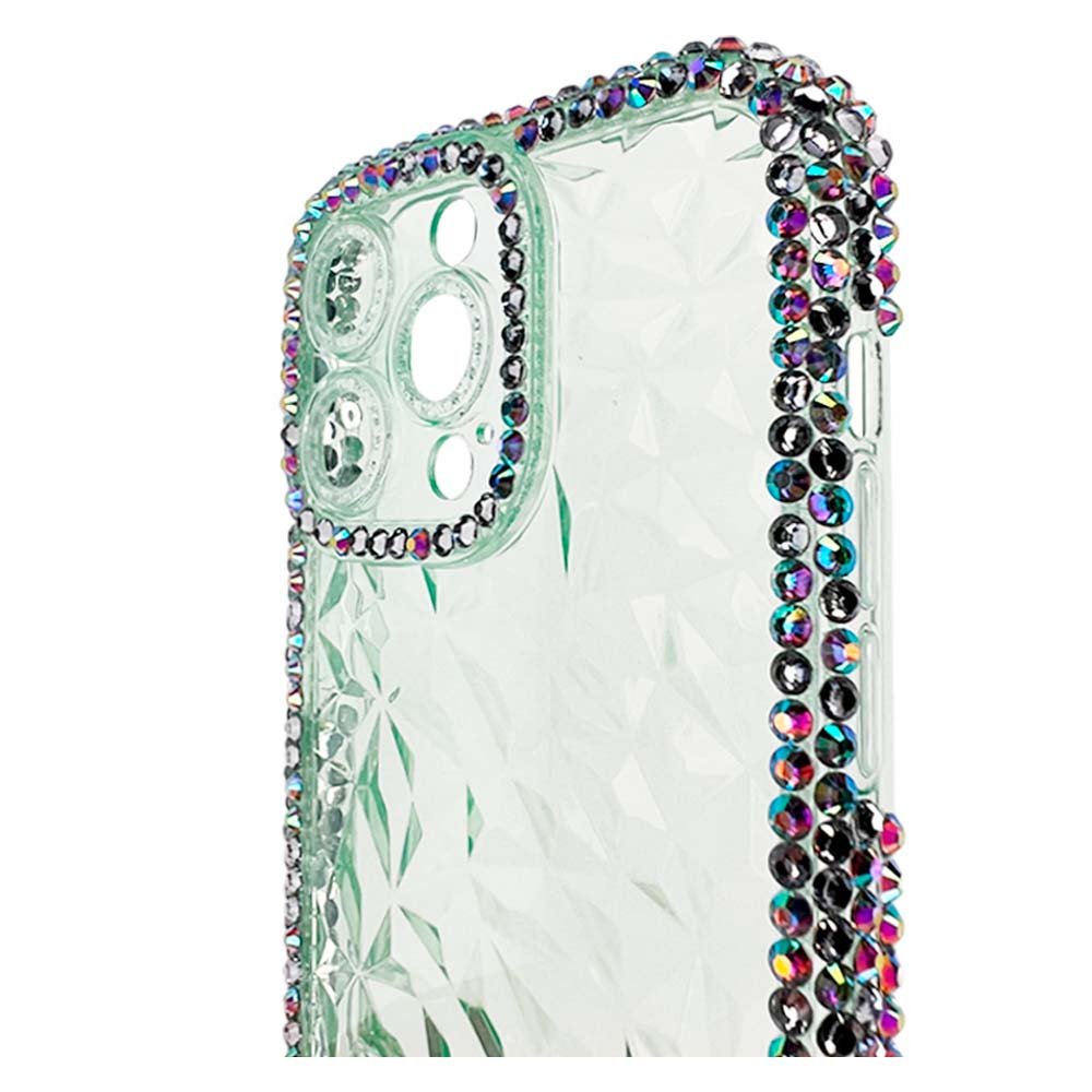 Estuche el Rey Marco iPhone 14 Pro Max Diamantes Transparentes Color Verde — foto 2