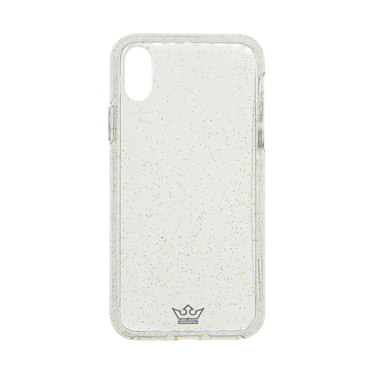 Estuche Clásico El Rey Glitter Apple iPhone X Color Transparente