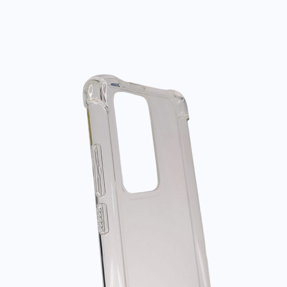 Estuche Protección el Rey Hard Case Flexible Reforzado Huawei P40 Color Transparente
