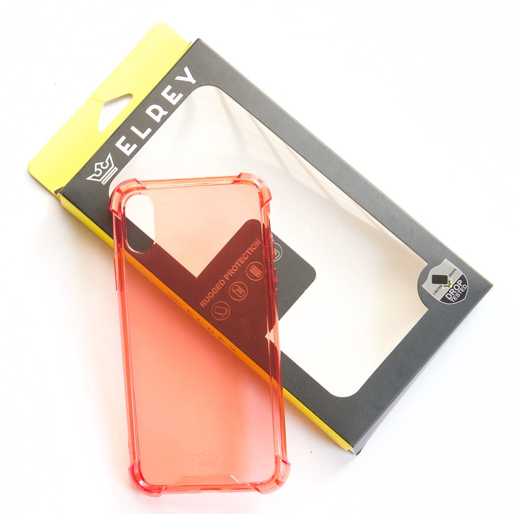 Estuche Protección El Rey Hard Case Flexible Reforzado Apple iPhone Xs Max Color Rojo