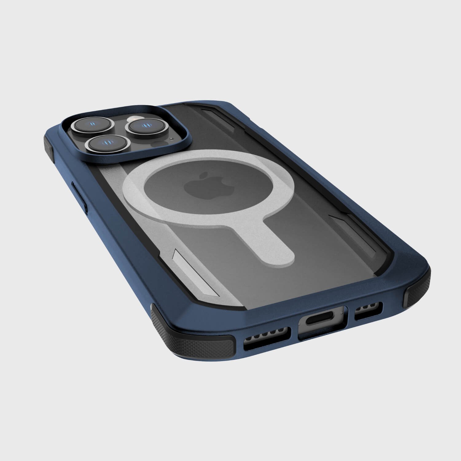 Estuche MagSafe Xdoria Raptic Secure Built MagSafe Apple iPhone 14 Pro Color Azul Marino — foto 4