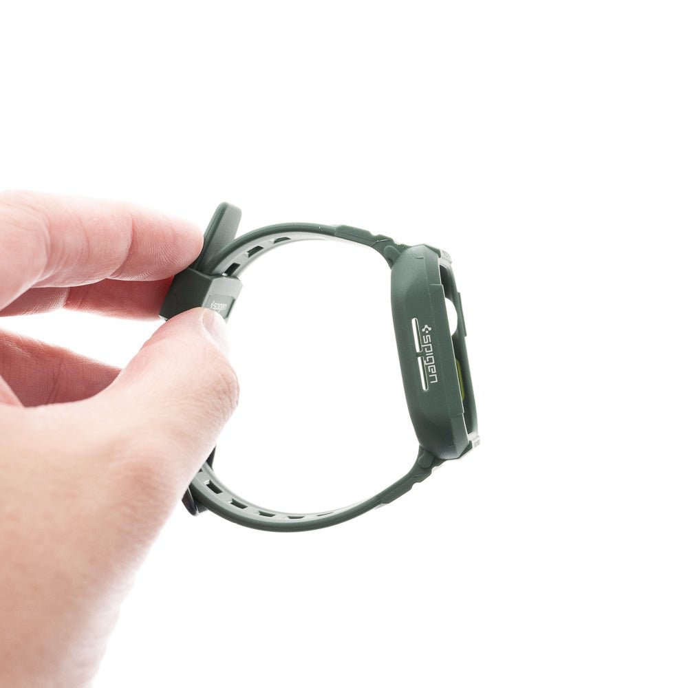Estuche Spigen Rugged Armor Pro (bumper y Pulsera) 40 Mm 41 Mm Color Verde Musgo — foto 3
