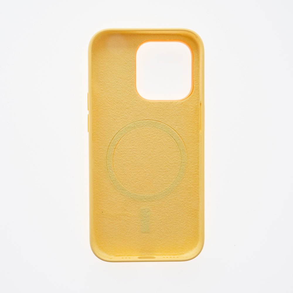 Estuche MagSafe El Rey Silicon Case MagSafe Apple iPhone 14 Color Amarillo — foto 2