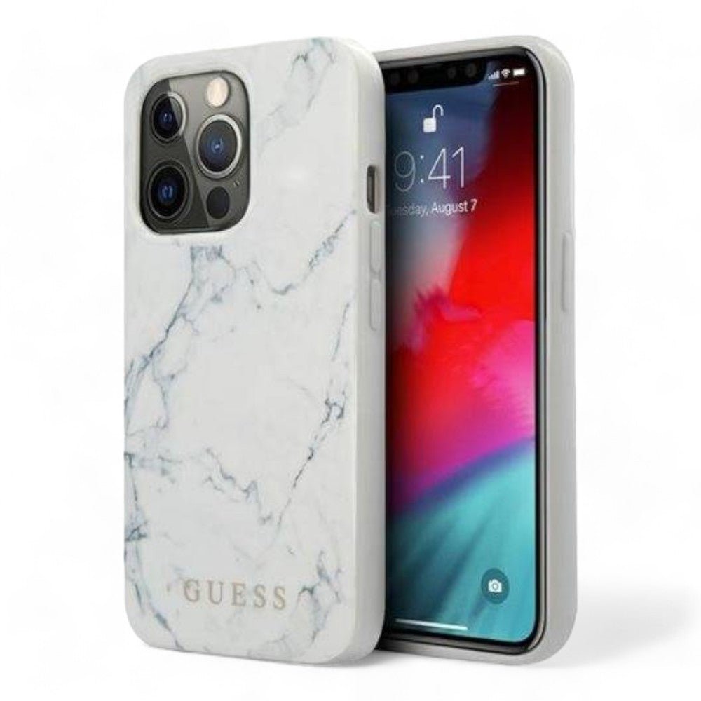 Estuche GUESS Hard Case iPhone 13 Pro Hard Case White Pc/tpu Marble Design Color Blanco