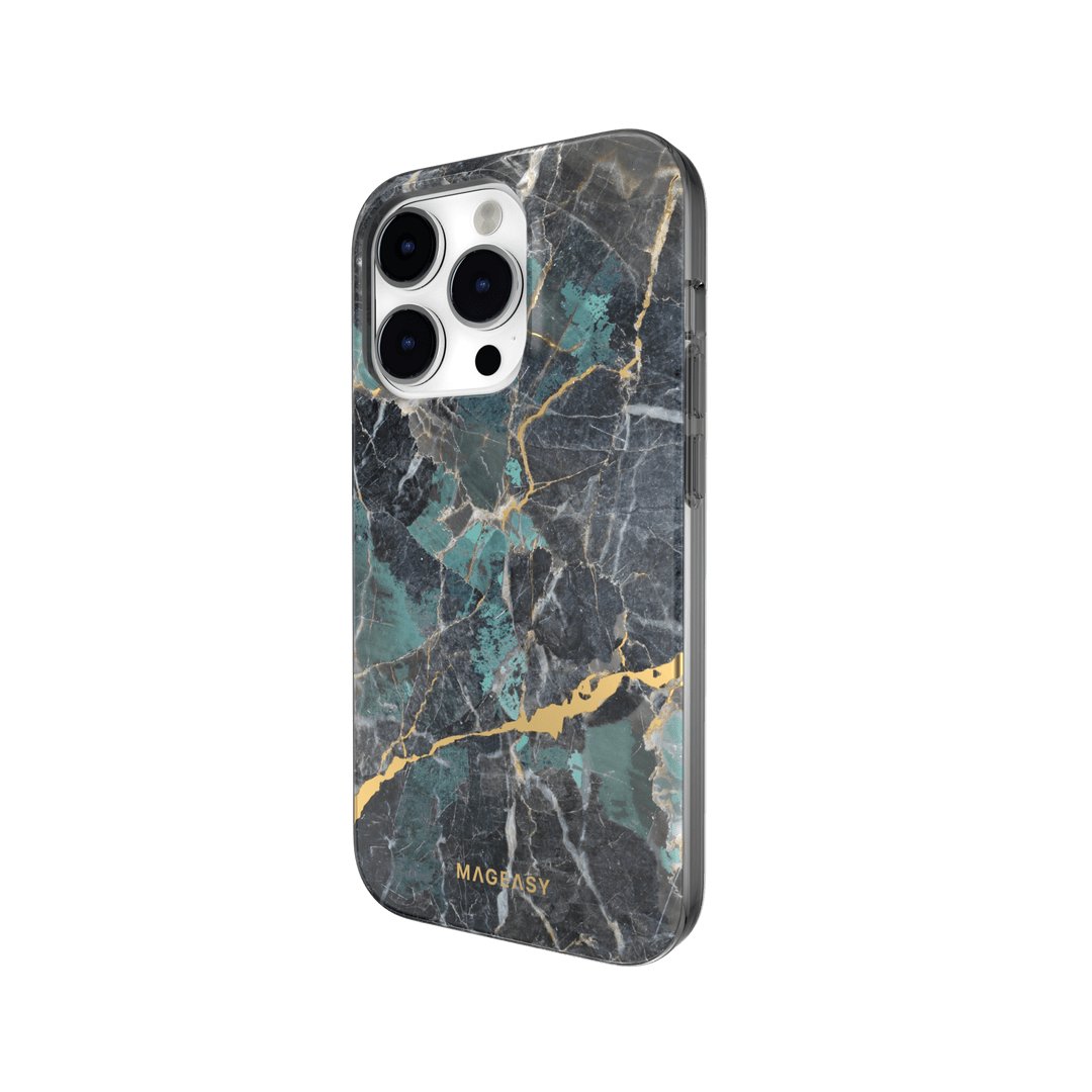 Estuche Clásico SwitchEasy Marble Azul para iPhone 14 Pro — foto 2