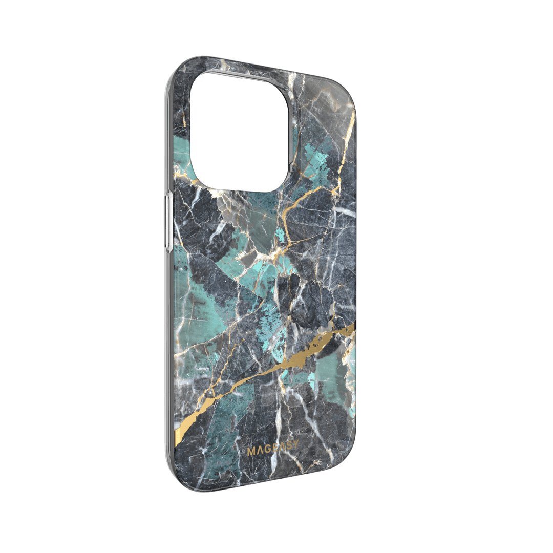 Estuche Clásico SwitchEasy Marble Azul para iPhone 14 Pro — foto 3