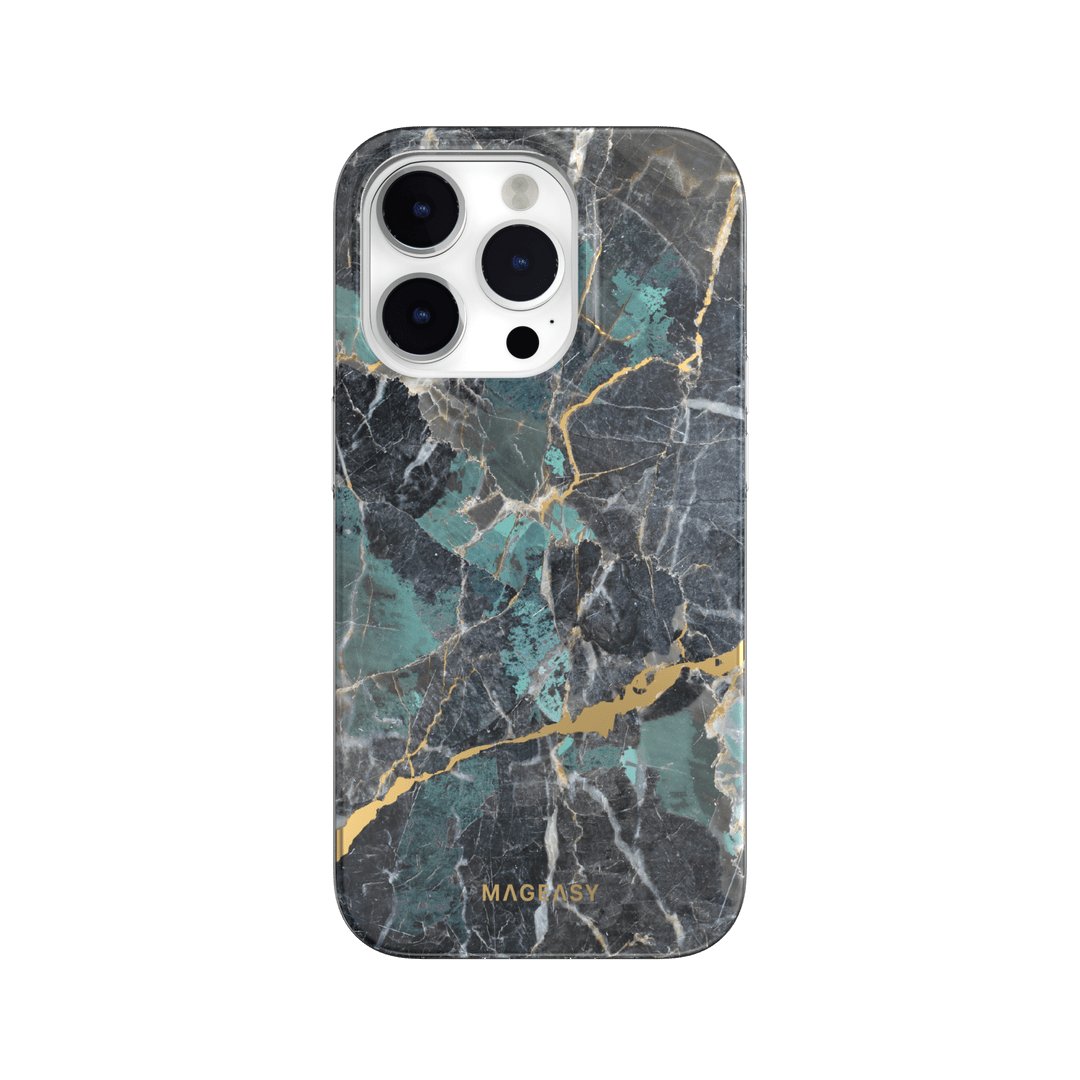 Estuche Clásico SwitchEasy Marble Azul para iPhone 14 Pro