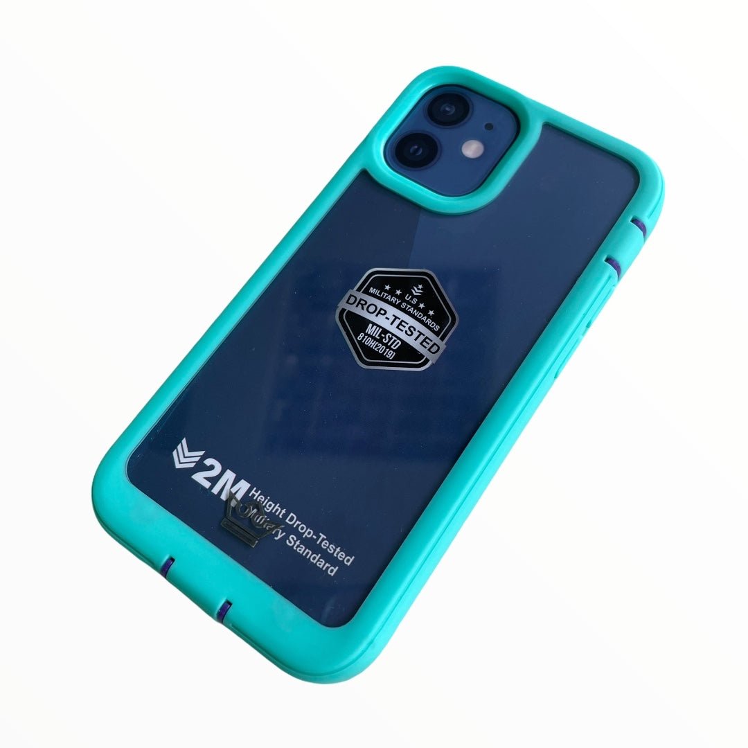 Estuche Protección El Rey Warrior a Prueba de Impactos Apple iPhone 12 Mini Color Turquesa — foto 2