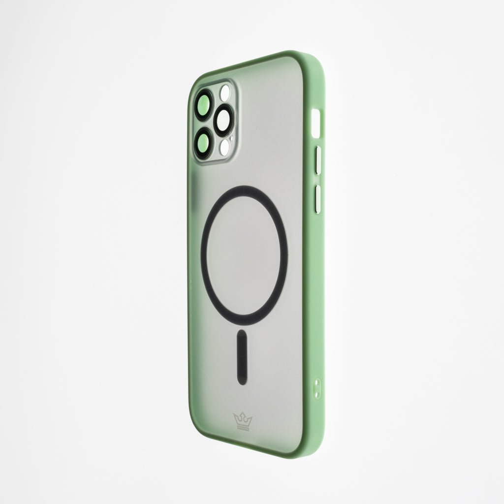 Estuche Vidrio Templado el Rey MagSafe con Marco de Vidrio Templado de Cámara Trasera Apple iPhone 12 Pro Max Color Verde — foto 3