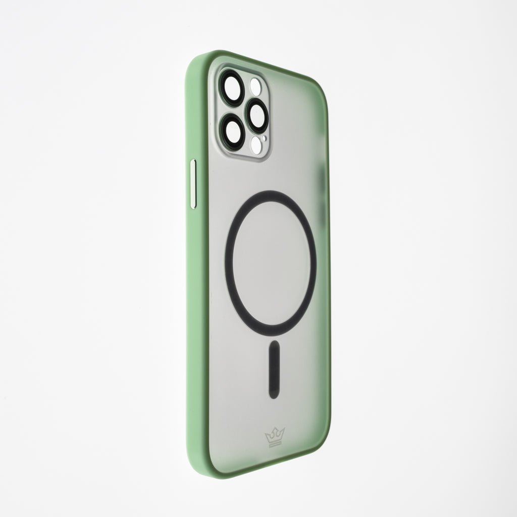 Estuche Vidrio Templado el Rey MagSafe con Marco de Vidrio Templado de Cámara Trasera Apple iPhone 12 Pro Max Color Verde — foto 4