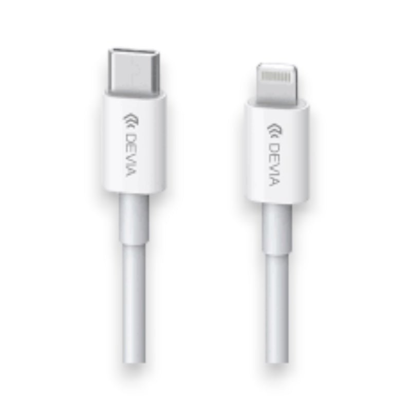 Cable Devia Lightning Smart Series PD Tipo C a Lightning (3a,2m) Color Blanco