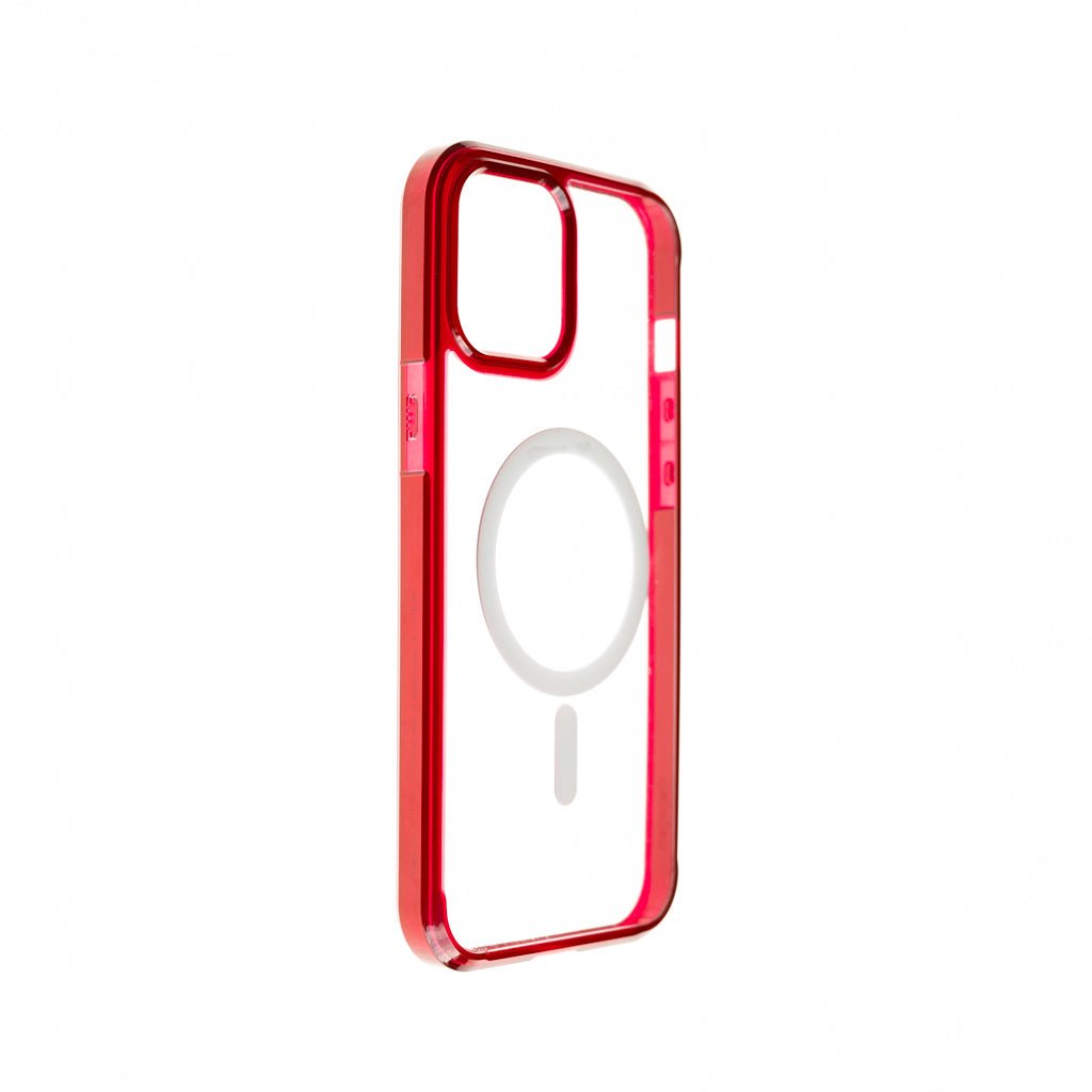 Estuche Clásico Spigen MagSafe Marco Apple iPhone 13 Color Rojo / Transparente — foto 3